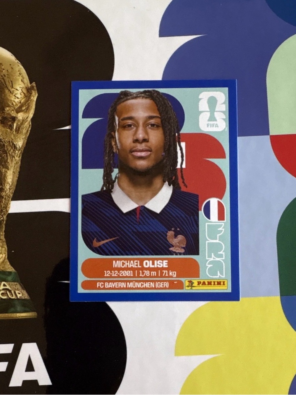 Panini FIFA World Cup 2026 Michael Olise France Blue Parallel Sticker FRA 14